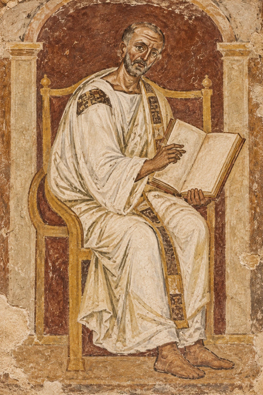 AI reconstruction of Augustine of Hippo